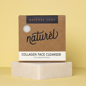 Collagen Face Cleanser Bar | Natural Olive Oil Soap | Handmade Soap | Cold Process Soap