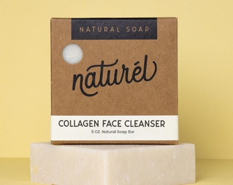 Collagen Face Cleanser Bar | Natural Olive Oil Soap | Handmade Soap | Cold Process Soap