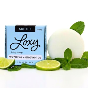 Loxy Hair | SOOTHE: Shampoo Bar for Dry Scalp with Tea Tree Oil & Peppermint Oil