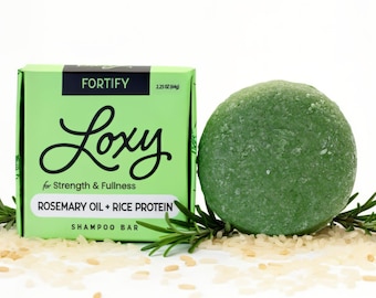 Loxy Hair | Fortify: Strengthening and Volumizing Shampoo Bar with Rosemary Oil and Rice Protein