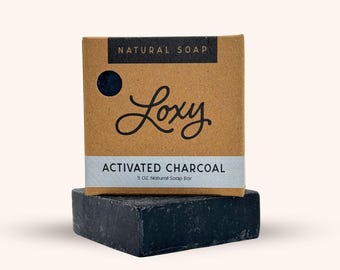 Clarifying Activated Charcoal Soap - Handmade, Acne Treatment (5 oz)
