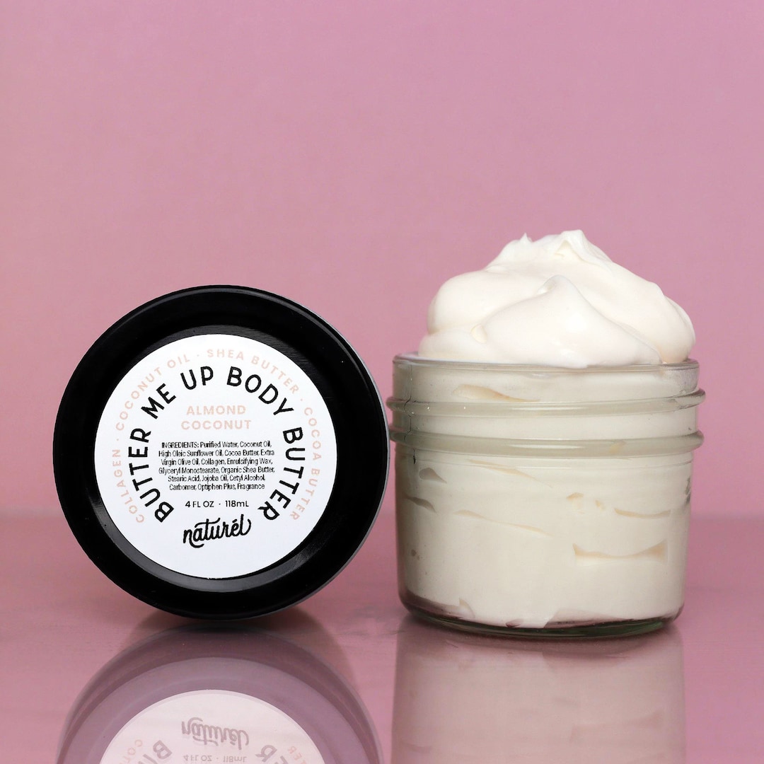 4 Oz. Body Butter Collagen Lotion Plastic Free Lotion Eco Friendly