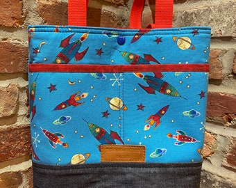 Skyrockets & Spaceships Tote Bag