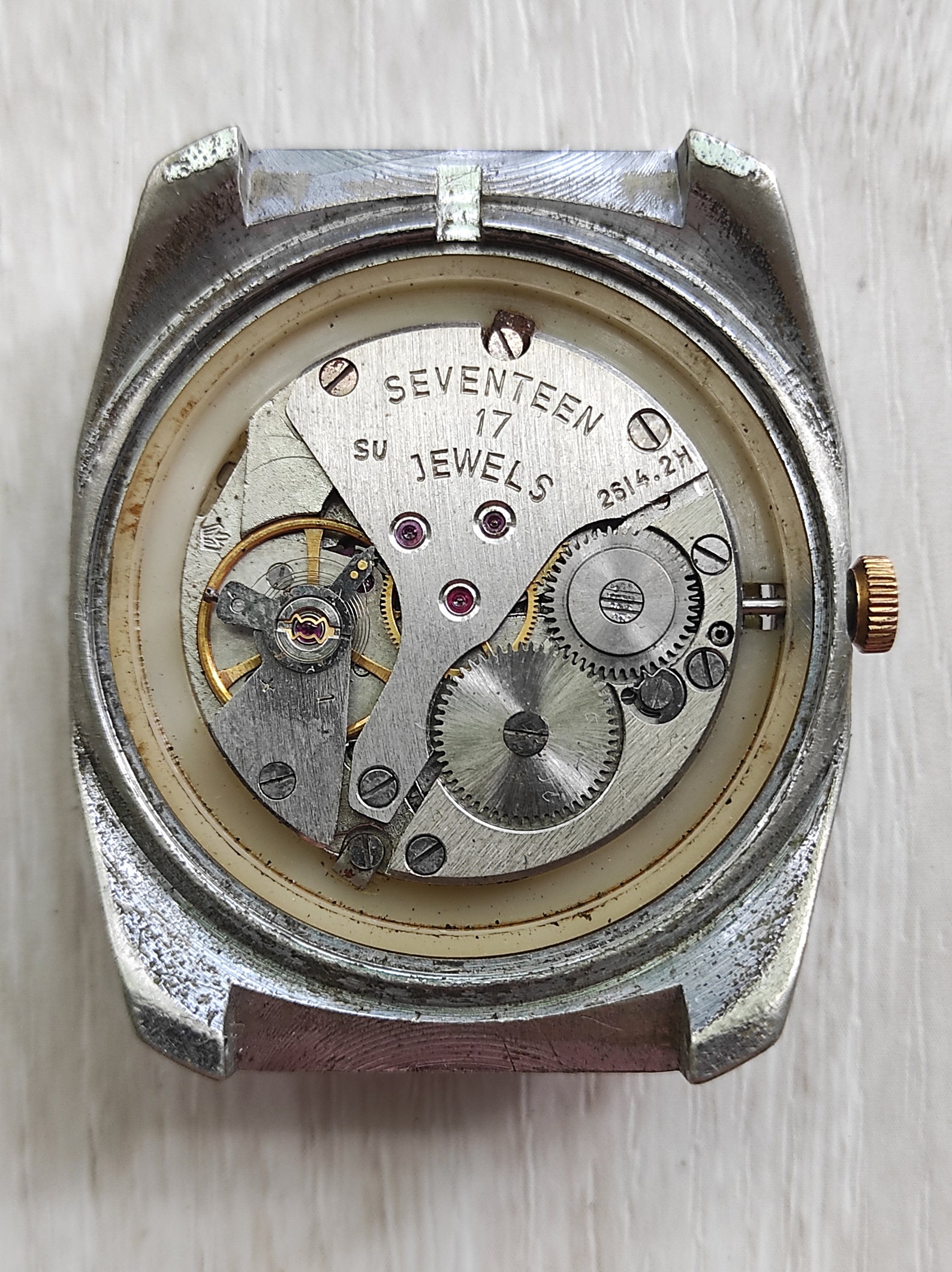 Poljot 2614 2H SU Caliber 17 Jewels Watch Movements Soviet Era Etsy