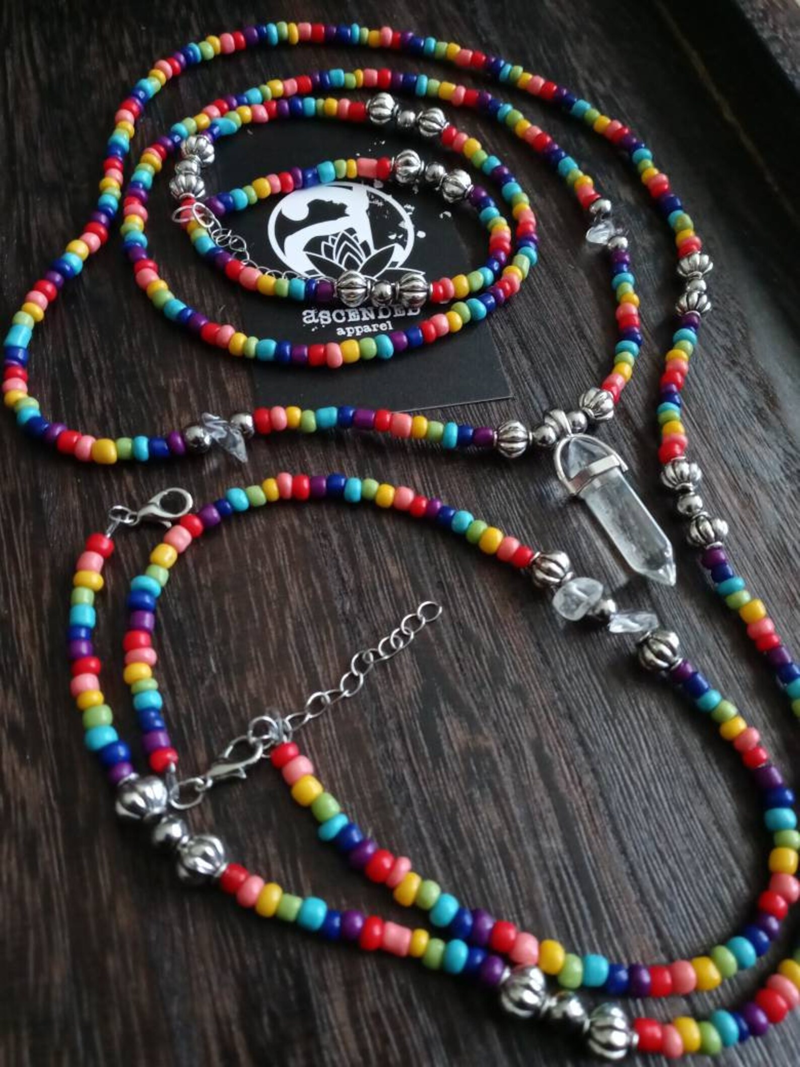 Rainbow Bridge Waist Beads Set Spiritual Jewelry Healing | Etsy