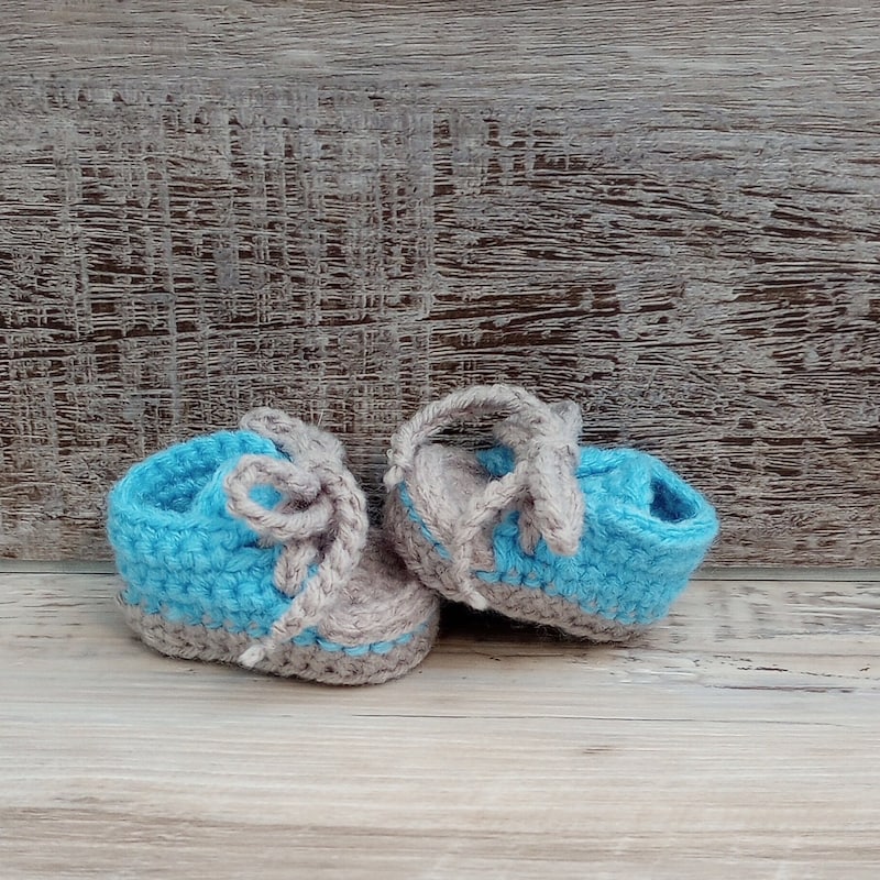 Cozy Grey Lace and Strap Baby Shoes