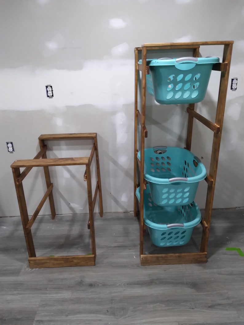 4 High Finished Laundry Basket Holder Laundry Basket Etsy