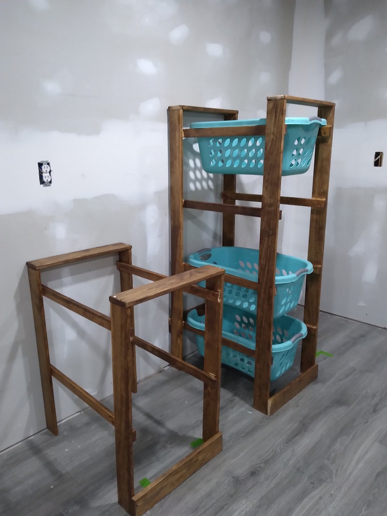 Laundry Basket Holder, Laundry Basket Organizer, Compact Laundry Basket