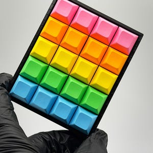 KEEBS Pad | Custom 20-Key Mechanical Keyboard Fidget | Desk Fidget Clicker | 3D Printed Stress Relief