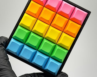 KEEBS Pad | Custom 20-Key Mechanical Keyboard Fidget | Desk Fidget Clicker | 3D Printed Stress Relief