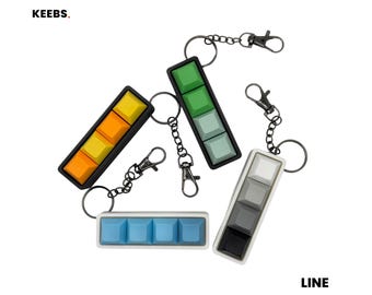 Ligne KEEBS | Porte-clés Fidget personnalisé pour clavier mécanique à 4 touches