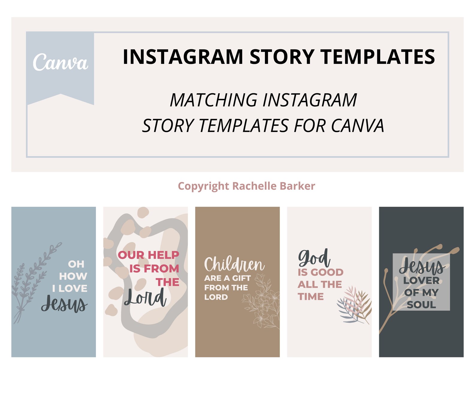 60 Christian Instagram Templates, Bible Verse Canva Posts (digital ...