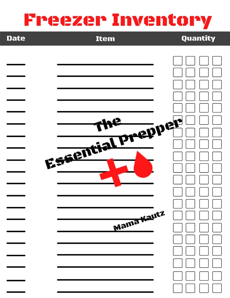 Downloadable Food Storage Inventory Preparedness Binder Food Storage ...