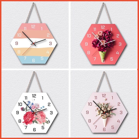 Cute Clock Pretty Wall Clock Special Clock Wall Clock For Etsy