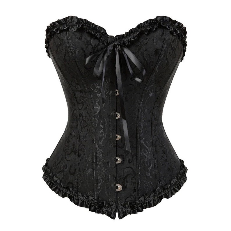 Baroque Corset Top/ Posture Corset/ Corset Black/ Corset With - Etsy