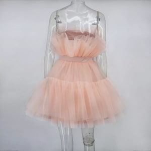 Luna Tulle Cocktail Dress - Black