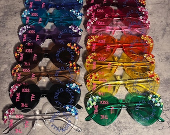 Harry Styles concertbril, strass hartframe