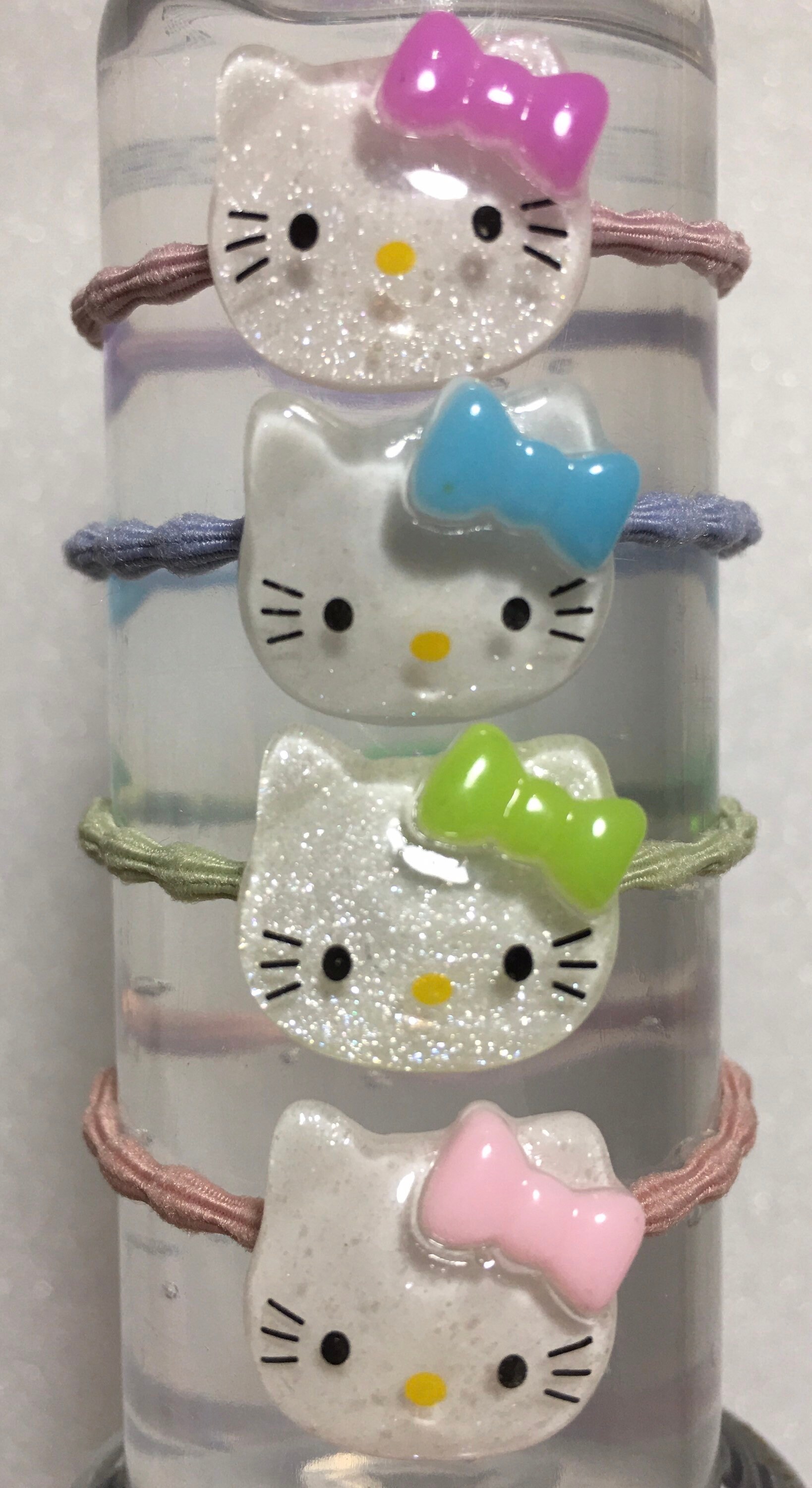 Glittery Hello Kitty Hair Ties Hair Ties for Toddlers/Girls Etsy