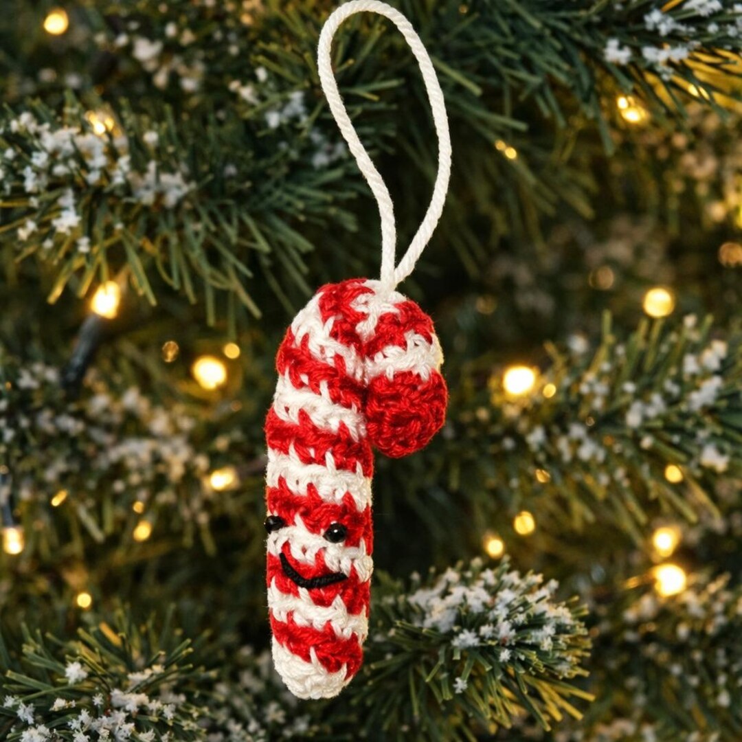 Crochet Candy Cane Pattern PDF | Beginner Friendly Christmas Crochet ...