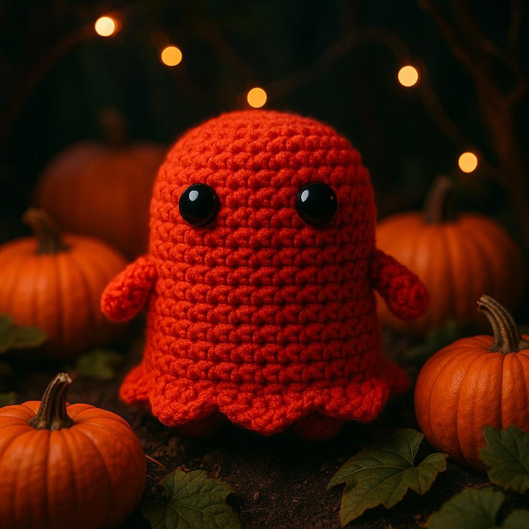Grimm the Ghost Crochet Pattern | Cute Halloween Amigurumi PDF | Easy ...