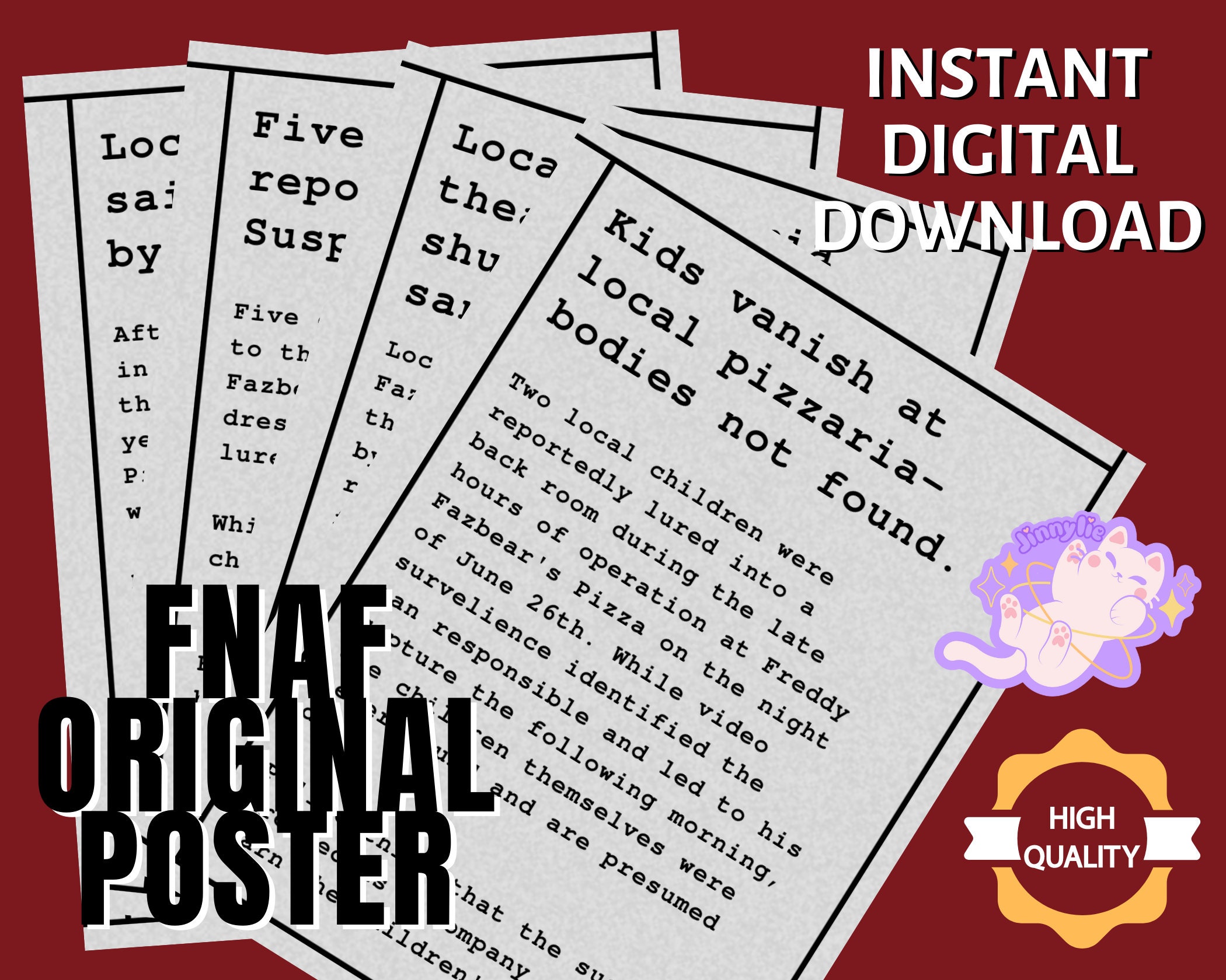 4 Fnaf Poster Security Breach Fnaf Print Fnaf Decoration - Etsy