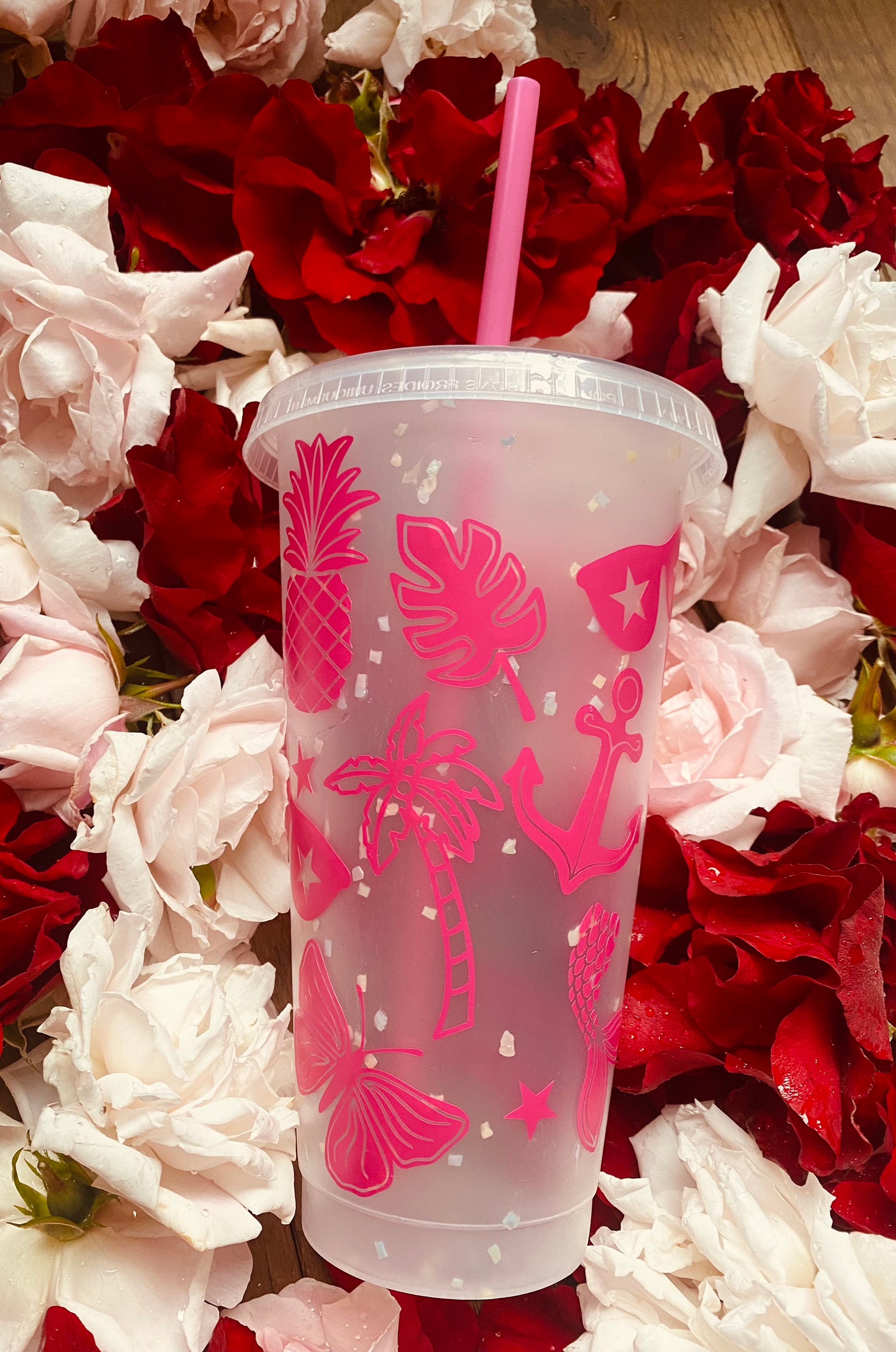 Tumbler with straw and lid Etsy