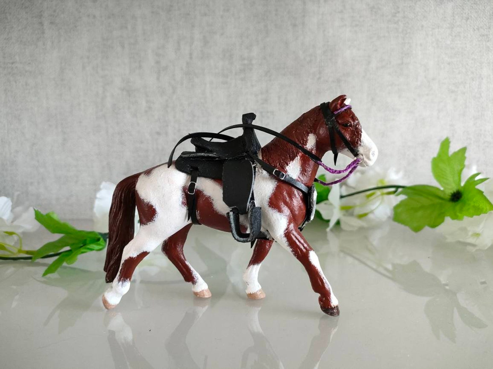 Schleich 124 western saddle and bridle Etsy