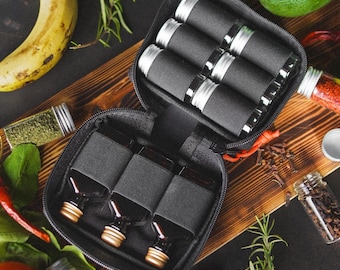 Cordura Spice Conteiner, Outdoor Spice Kit, Durable Camping Spice Kit, Bushcraft Spice Kit, Spice Bag
