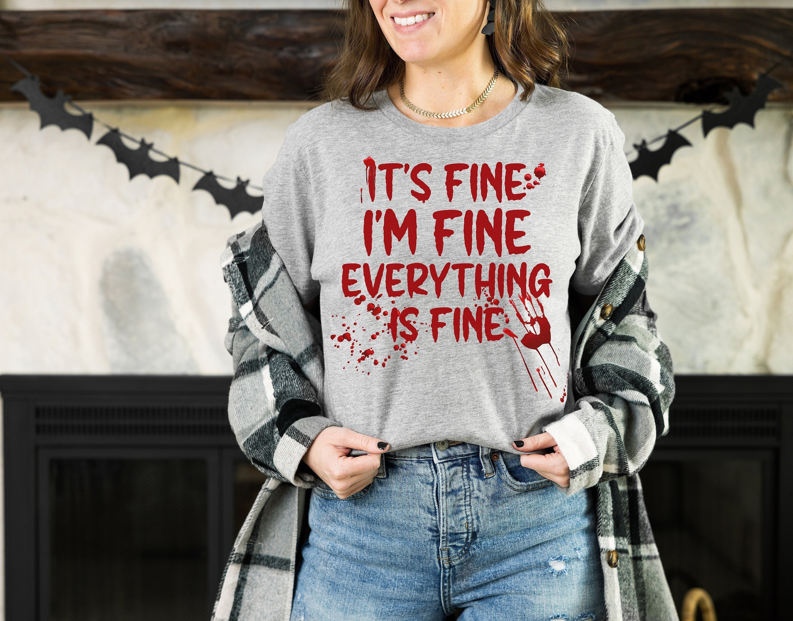 Im fine bloody sweatshirt outlet