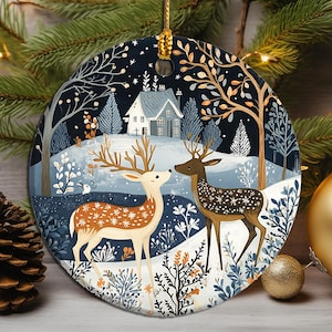 Scandinavian Christmas Ornament, Swedish Folk Art Norwegian Christmas Decoration, Scandi Xmas Gift