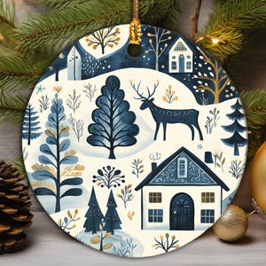 Scandinavian Christmas Ornament, Nordic Folk Art Holiday Gifts, Scandinavian Decor, Norwegian Christmas Gifts