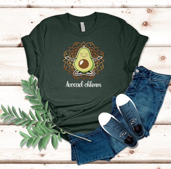 Camisa de aguacate Regalo de aguacates Amante del aguacate Camisa divertida con juegos de palabras Camisa gastronomica Camisa de meditacion de yoga Regalo para vegetarianos Lindo kawaii Etsy Espana