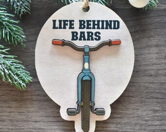 Bicycle Ornament,  Funny Bike Ornament, Christmas Tree Décor, Cycling Gifts, Electric Bike Lover Gift, Biking Gifts