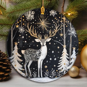 Scandinavian Christmas Ornament, Swedish Folk Art Norwegian Christmas Decoration, Scandi Xmas Gift
