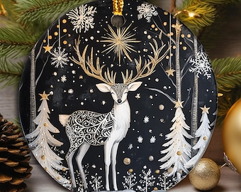 Scandinavian Christmas Ornament, Swedish Folk Art Norwegian Christmas Decoration, Scandi Xmas Gift