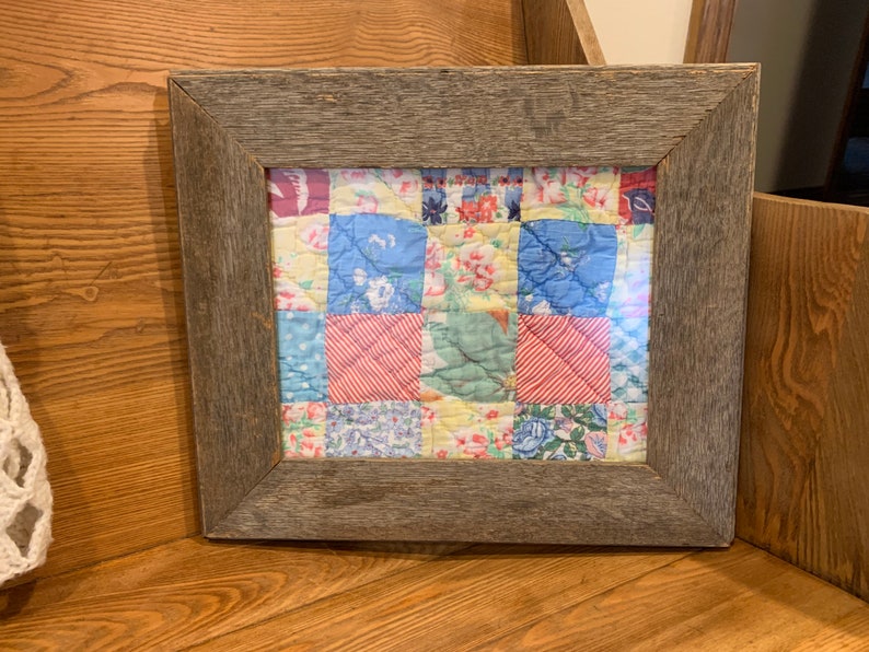 Antique Farmhouse Quilt in Barnwood Frame Etsy