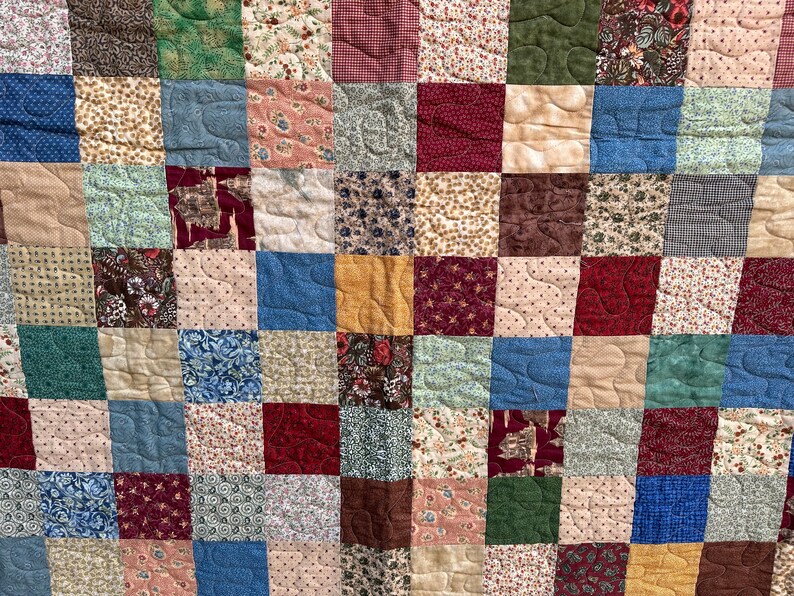 Plaid Patchwork Quilt Etsy