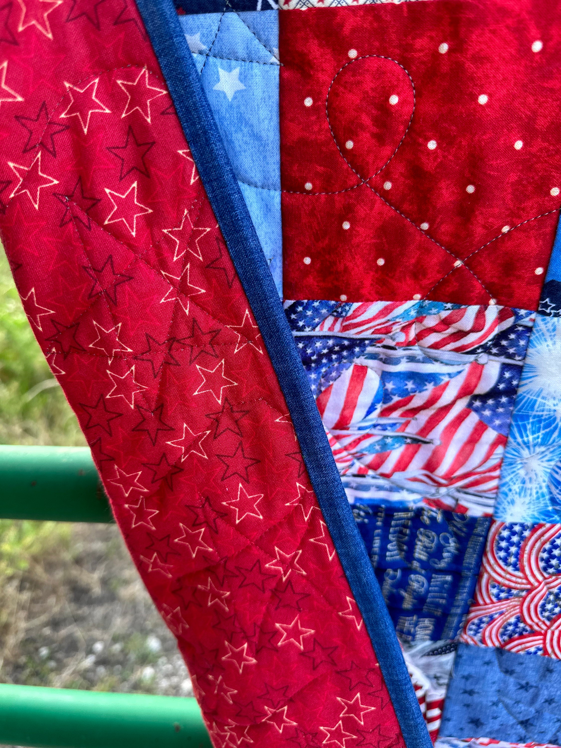 Red White and Blue Quilt Etsy