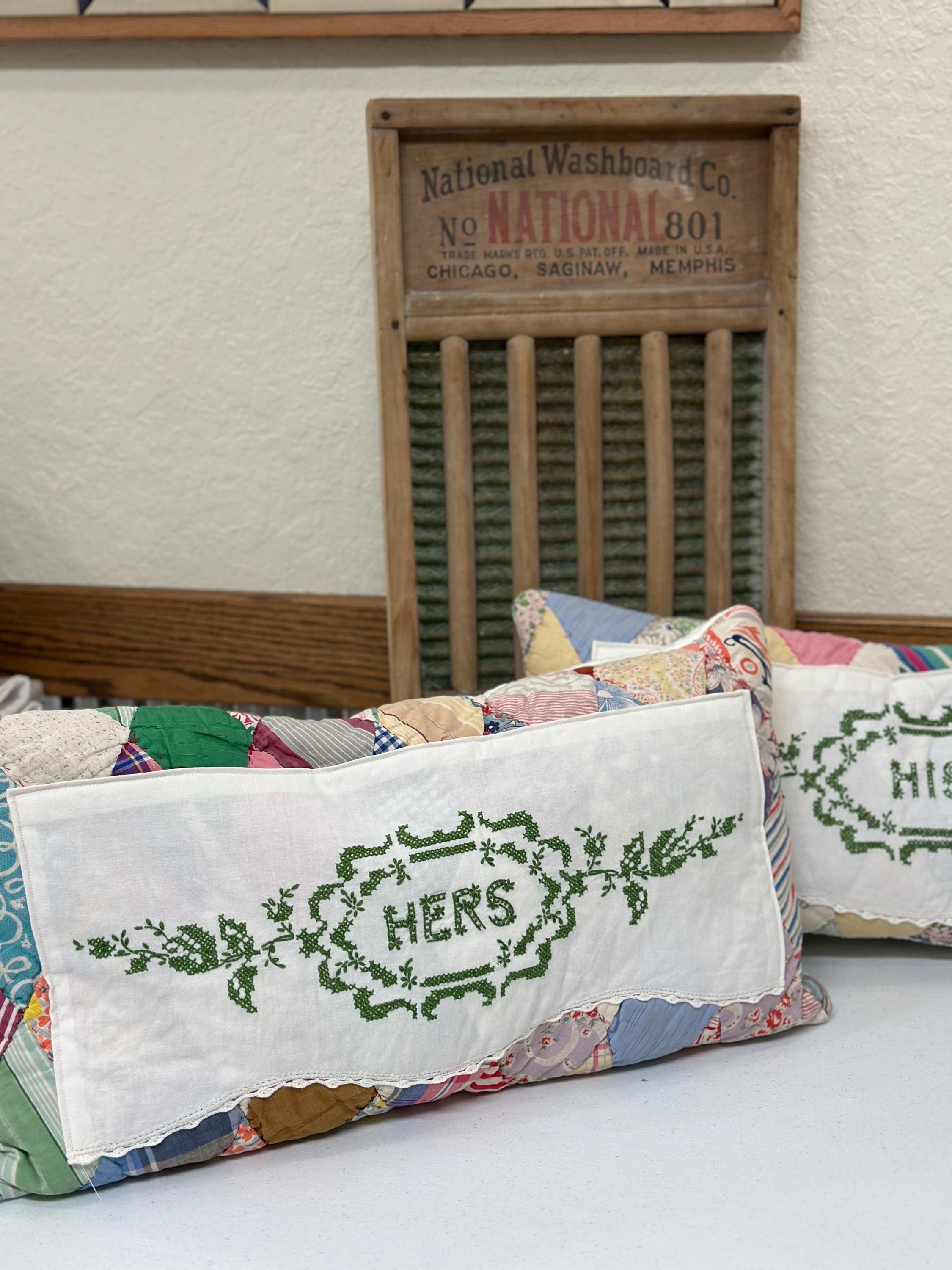 Vintage Quilt Pillow Cases - Etsy