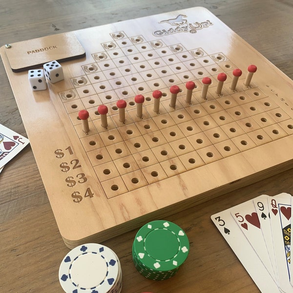 Horse Racing Game Board Etsy