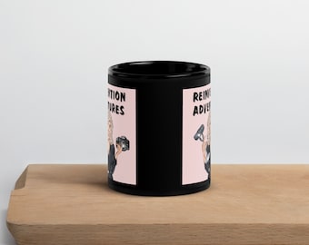 Schwarze Glossy Tasse