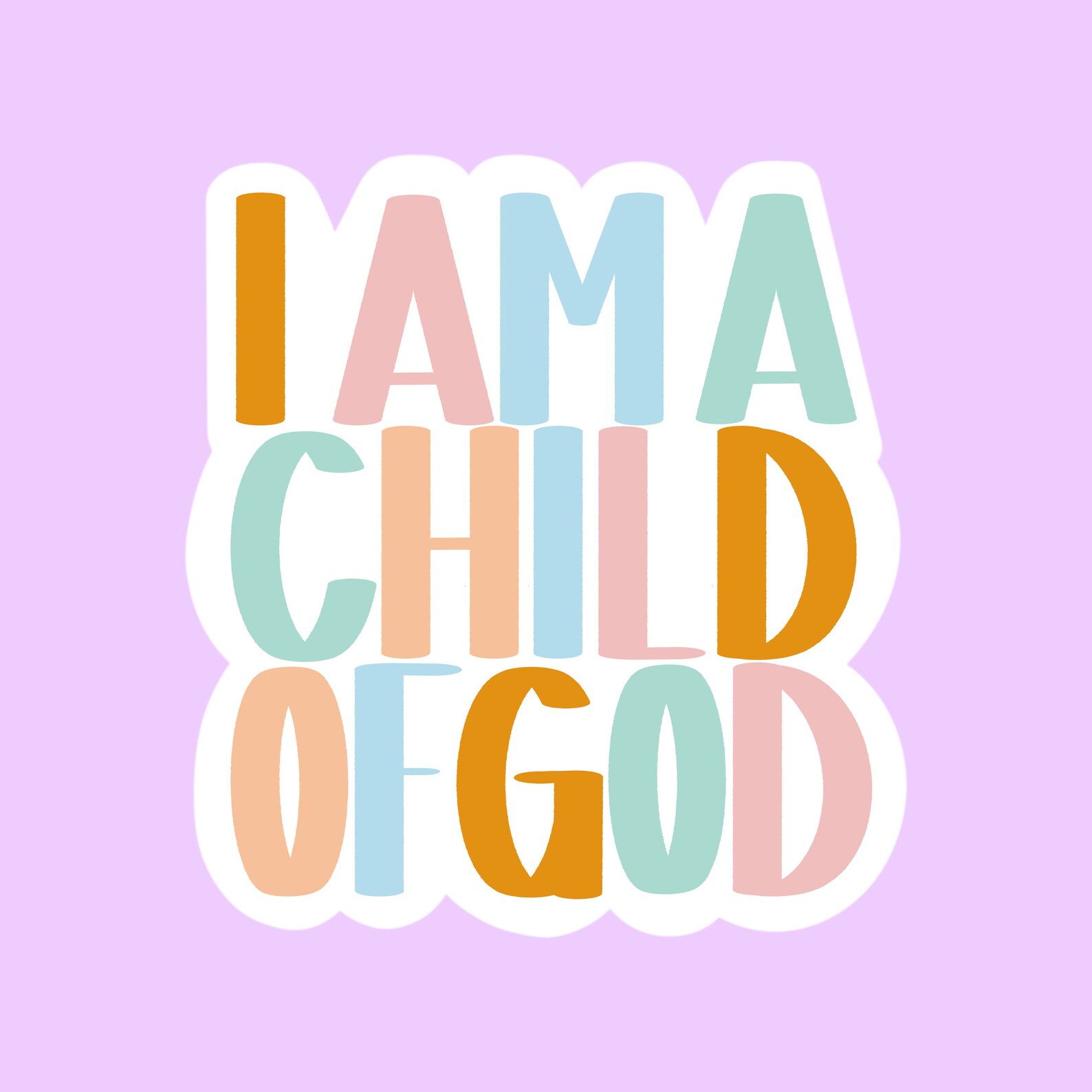 I am a Child of God sticker Child of God Christian sticker Etsy