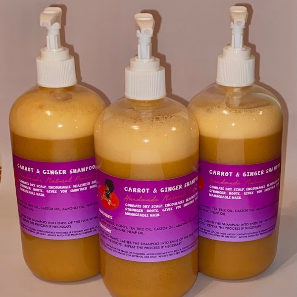 Carrot and ginger shampoo