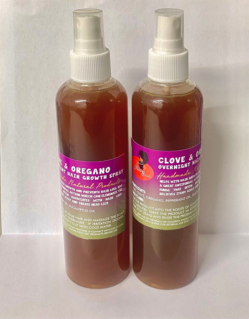 Clove & Oregano Overnight Hair Growth Spray Etsy