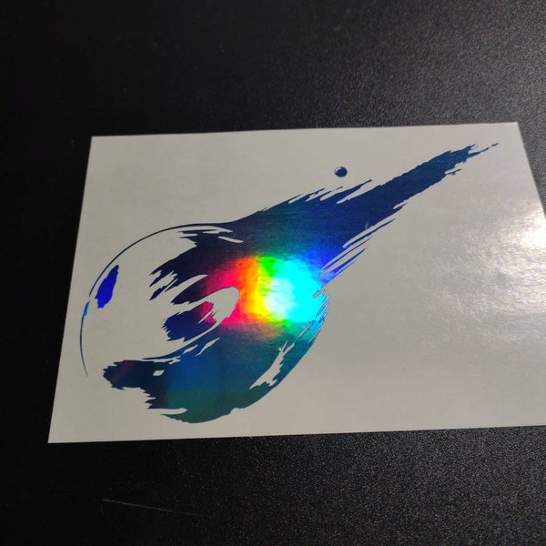 Final Fantasy VII Logo Comet Permanent Decal.
