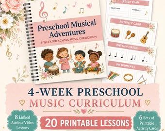 4-Week Preschool Music Curriculum for ages 3-5