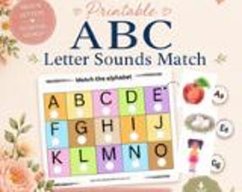 Printable ABC Letter Sounds Matching Activity