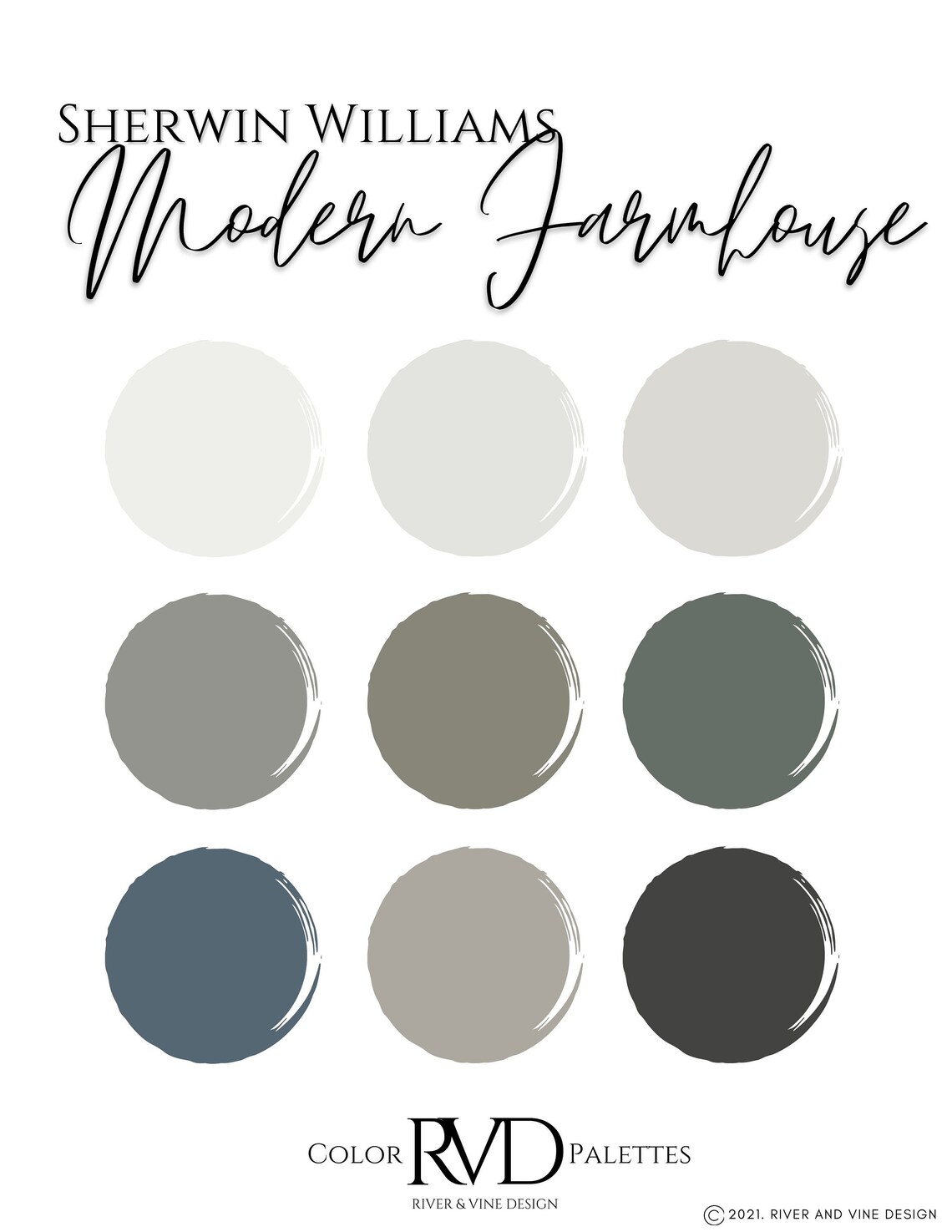 Color Palette Modern Farmhouse Etsy
