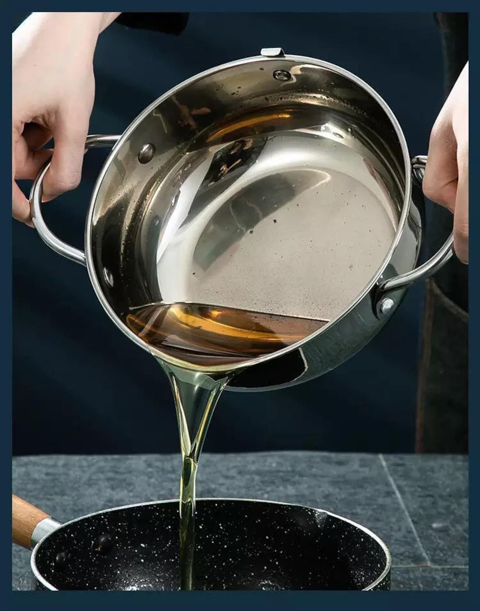 Deep Fryer Pot With Oil Drain Rack Etsy