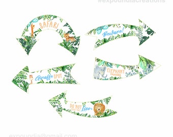 Free Safari Direction Printables